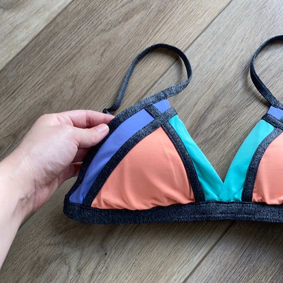 Maaji Bikini Coral Pink Purple Blue Gray Bikini - Picture 2 of 6